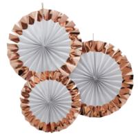 Rose Gold Fan Decorations