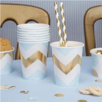 Party Cup Blue Chevron