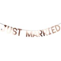 Geo Blush - Just Married Bunting
