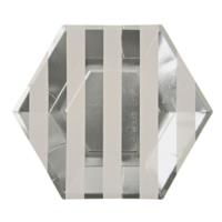 Toot Sweet Silver Hexagon Plate