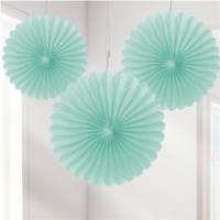 Mint Green Mini Hanging Fans