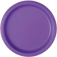 Neon Purple Round Plate 9