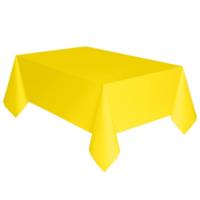 Neon Yellow Plastic Table Cover