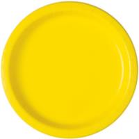 Neon Yellow Round Plate 9