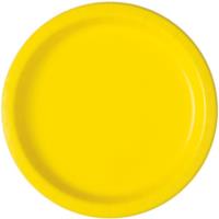 Neon Yellow Round Plate 7