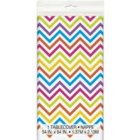 Rainbow Chevron Table Cover