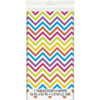 Rainbow Chevron Table Cover