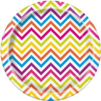 Rainbow Chevron Plates 7