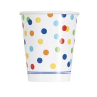 Rainbow Polka Dot Cups