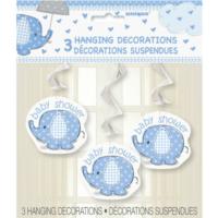 Umbrellaphants Blue Hanging Decorations