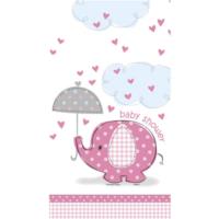 Umbrellaphants Pink Table Cover