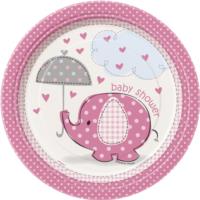 Umbrellaphants Pink Plates 7