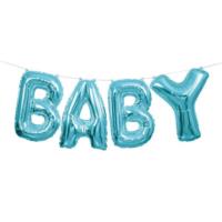 Blue Baby Balloon Banner Kit