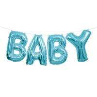 Blue Baby Balloon Banner Kit