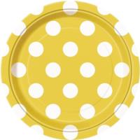 Yellow Polka Dot Plates 7