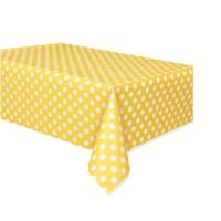 Yellow Polka Dot Table Cover