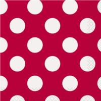 Ruby Red Dot Napkins