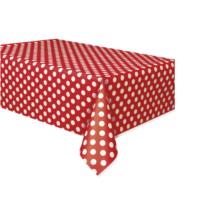 Ruby Red Dot Table Cover