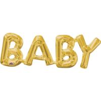 Baby Gold Foil Phrase Balloon