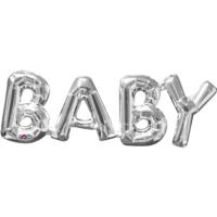 Baby Silver Foil Phrase Balloon