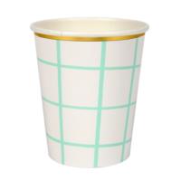 Mint Grid Cups