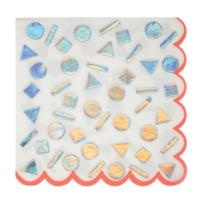 Large Rainbow Confetti Napkins