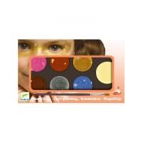 Metallic Face Paints - 6 Colours Palette