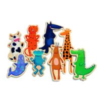 Wooden Magnetic Crazy Animals