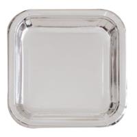 Silver Square Plate 9