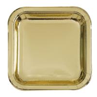 Gold Foil Square Plate 9