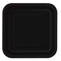 Midnight Black Square Plate 9