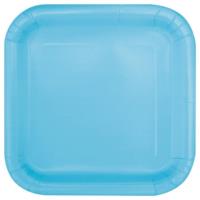 Powder Blue Square Plate 9