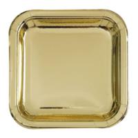 Gold Foil Square Plate 7