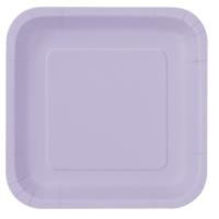 Lavender Square Plate 7