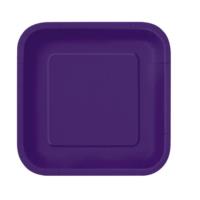 Deep Purple Square Plate 7
