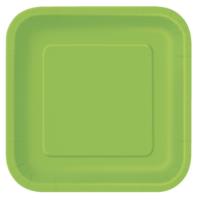 Lime Green Square Plate 7