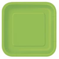 Lime Green Square Plate 7