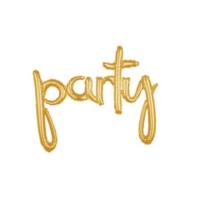 Gold Party Phrase Balloon - 39